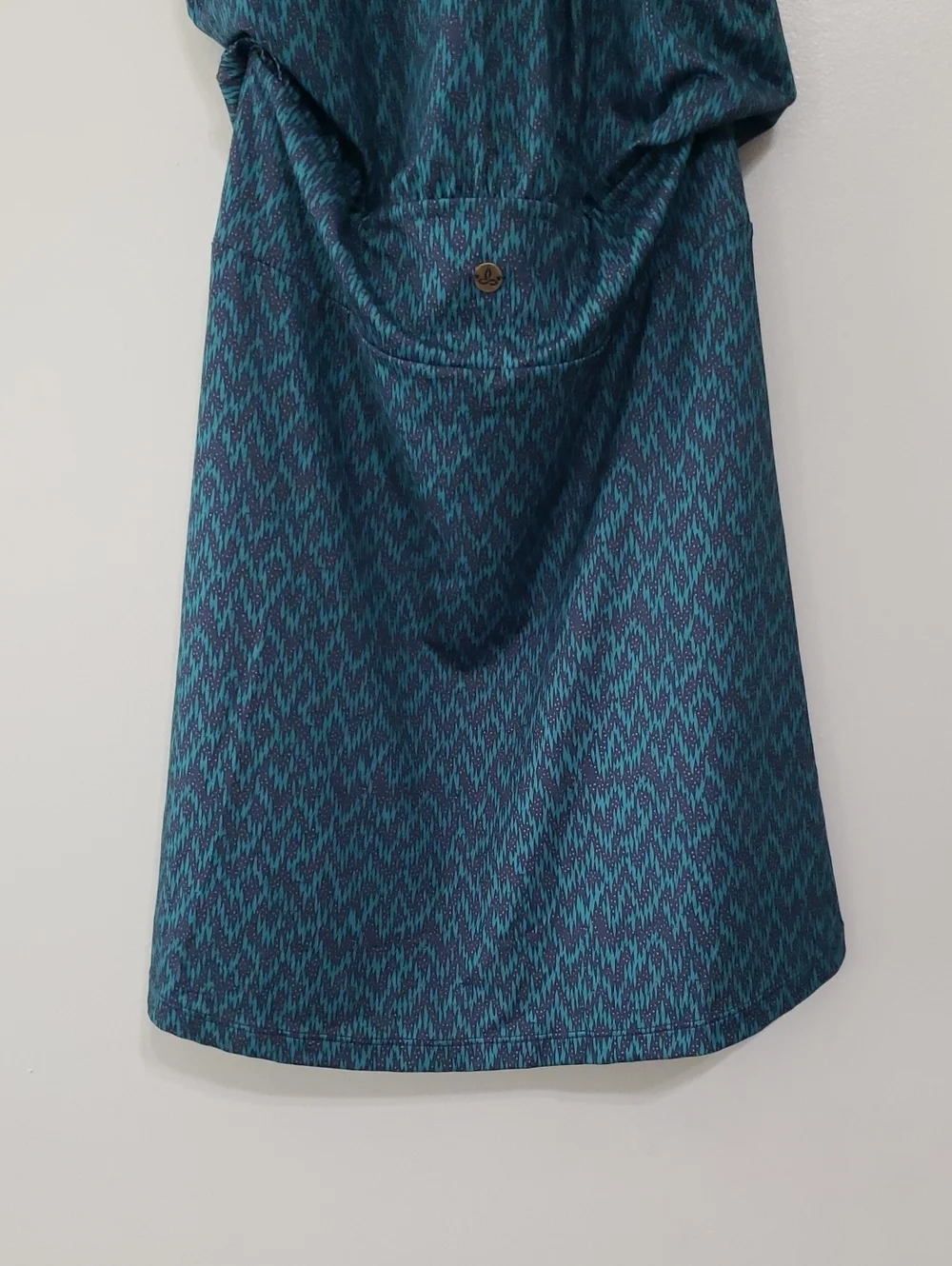 Prana Montezuma Dress Women Small Eclipse Pitaya Green Blue Athleisure Outdoors - Picture 6 of 16